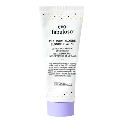 Evo Fabuloso Platinum Blonde Colour Boosting Treatment 3 Evo Fabuloso Platinum Blonde Colour Boosting Treatment