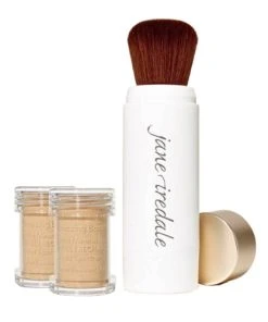 Jane Iredale Amazing Base Refillable Brush And 2 Refill Canisters - Amber SPF20 -Elemis Shop Amazing Base Refillable Brush and 2 Refi 65590 4014 detail
