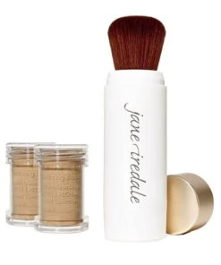 Jane Iredale Amazing Base Refillable Brush And 2 Refill Canisters - Amber SPF20 -Elemis Shop Amazing Base Refillable Brush and 2 Refi 65606 647 detail