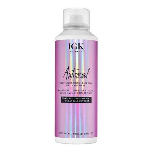 IGK Hair Antisocial Overnight Dry Hair Mask 3 IGK Hair Antisocial Overnight Dry Hair Mask