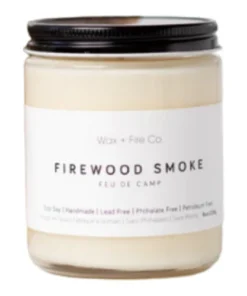 Wax + Fire Co. Firewood Smoke Soy Candle