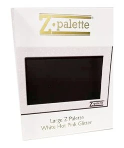 Z Palette Large Palette - White Hot Pink Glitter