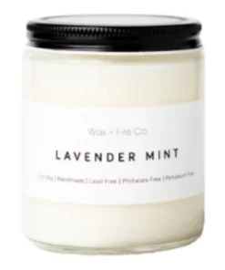 Wax + Fire Co. Lavender Mint Soy Candle