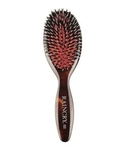 RAINCRY Restore Reinforced Natural Bristle Paddle Brush - Travel 18cm