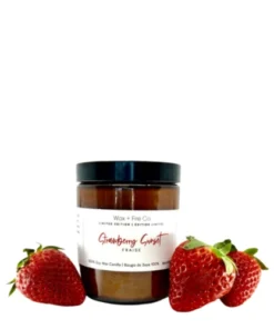 Wax + Fire Co. Strawberry Sunset Soy Candle