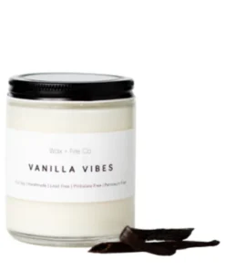Wax + Fire Co. Vanilla Vibes Soy Candle